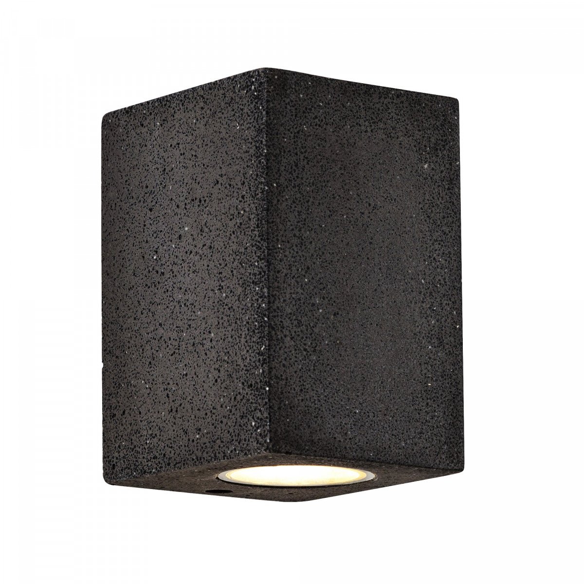 Pure Down wandlamp downlighter beton in zwarte kleur