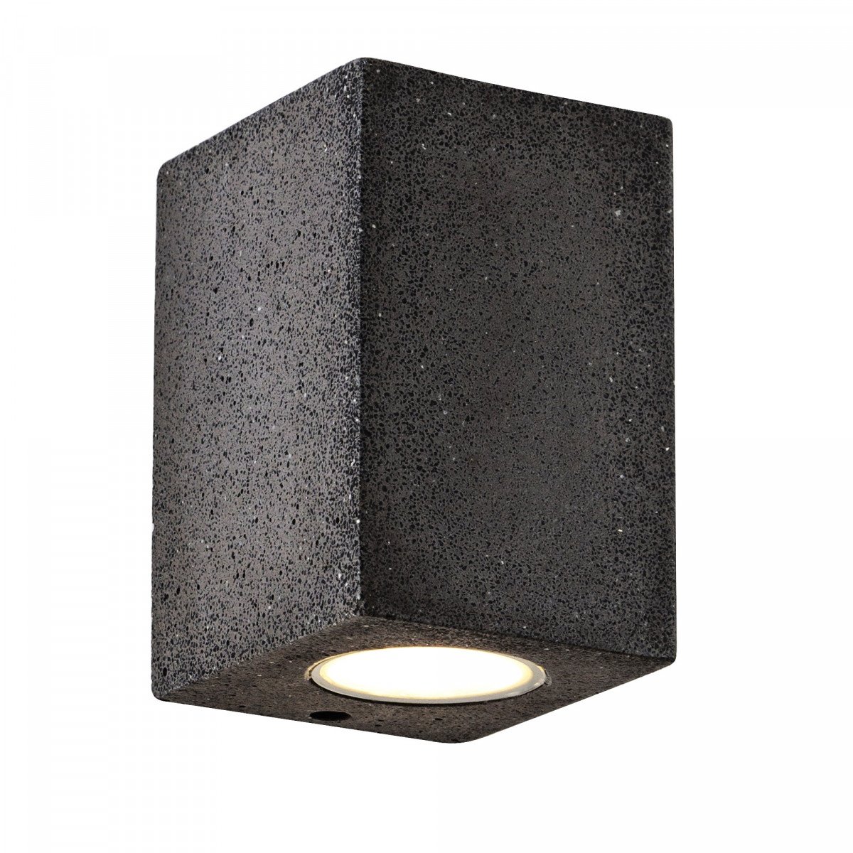 Pure Down wandlamp downlighter beton in zwarte kleur