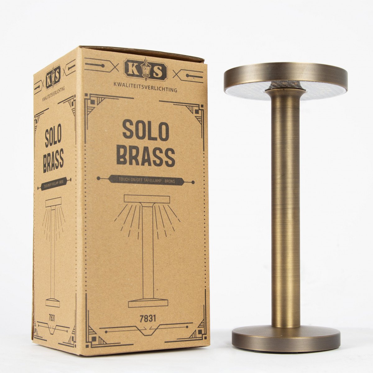 Solo Brass Tafellamp