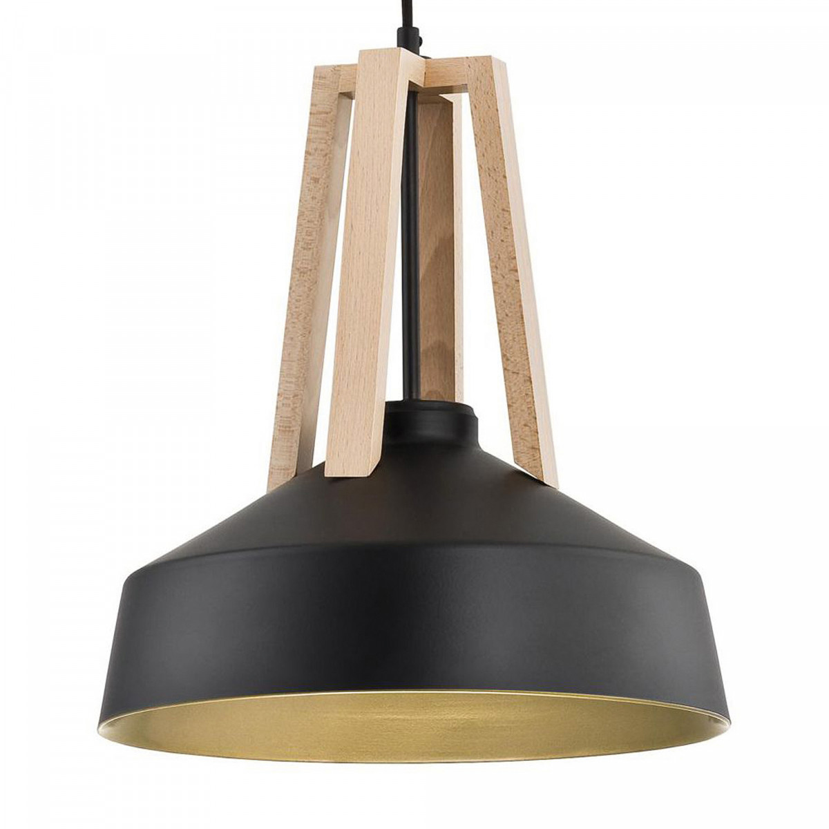 Hanglamp Basic Wood zwart