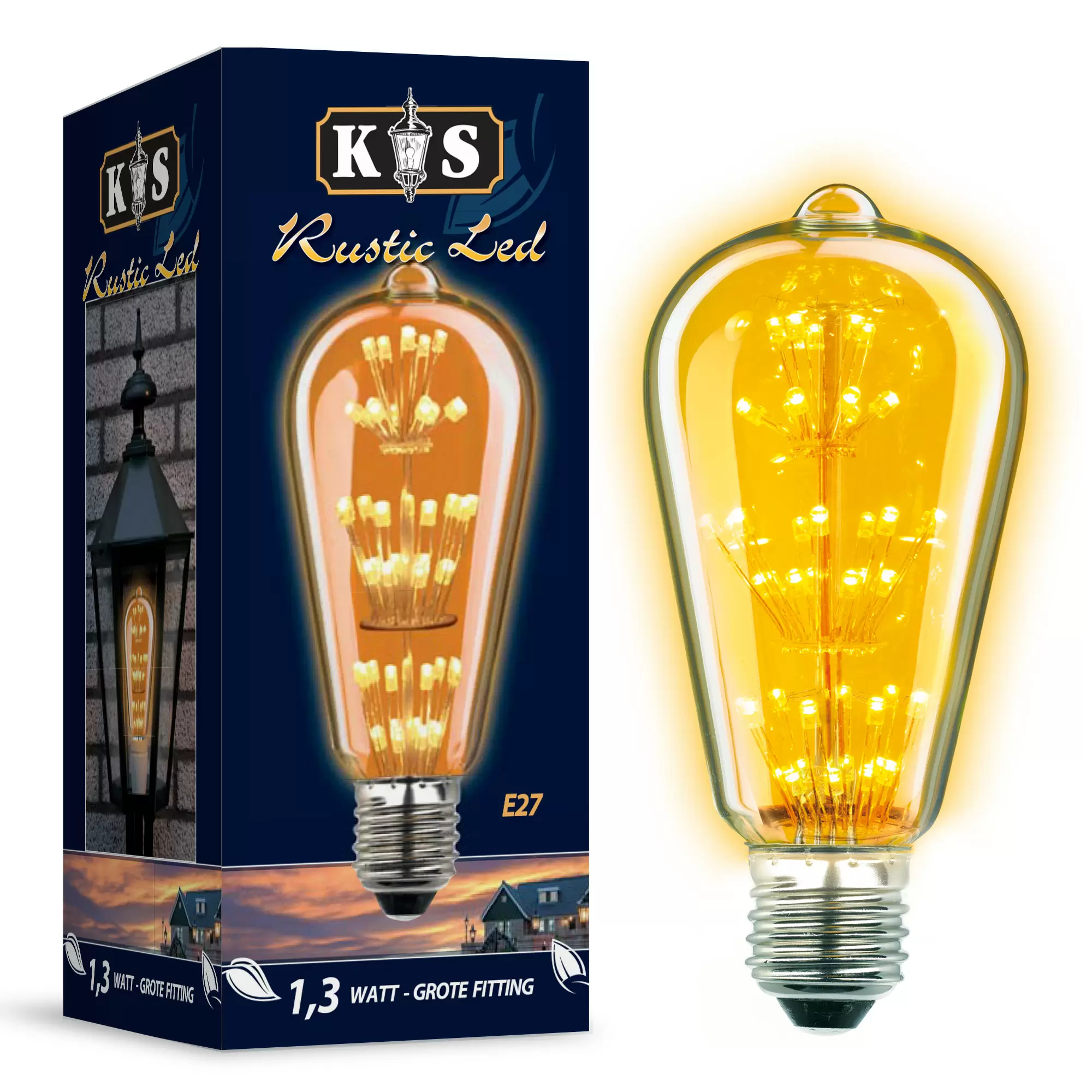 planter boeren Vergissing LED Lamp Rustic Led 1,3W | Officiële site KS Verlichting